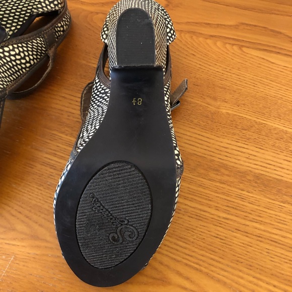 Bronze & Cream Seychelles Mary Janes sz 8.5 - Picture 4 of 7